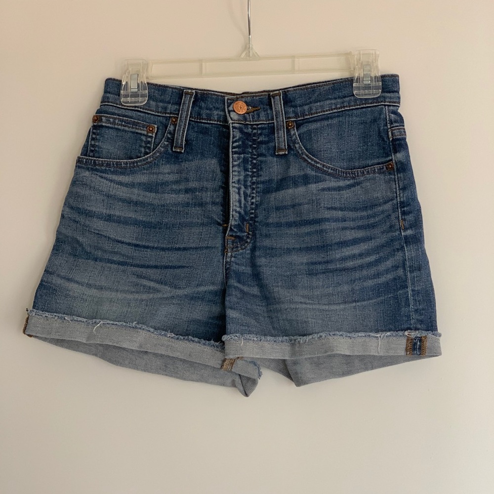 High waisted denim shorts!